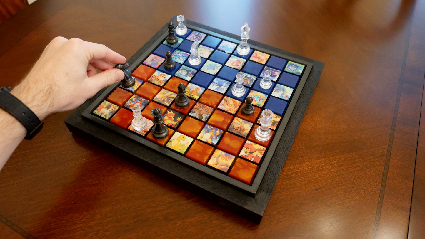 Pokemon Fire vs Water - Chessboard