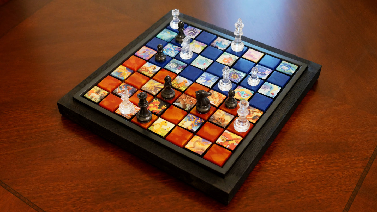 Pokemon Fire vs Water - Chessboard