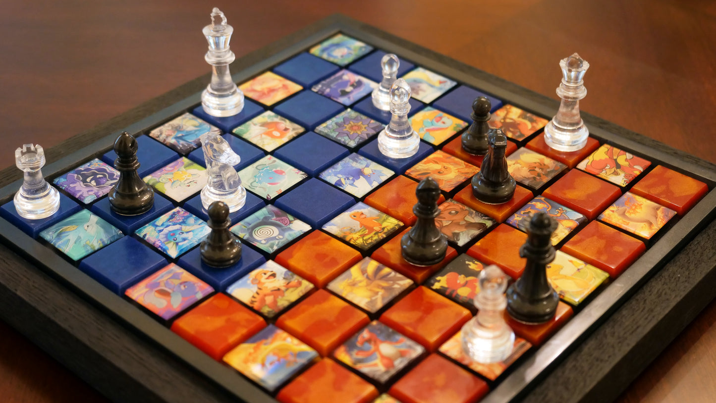 Pokemon Fire vs Water - Chessboard